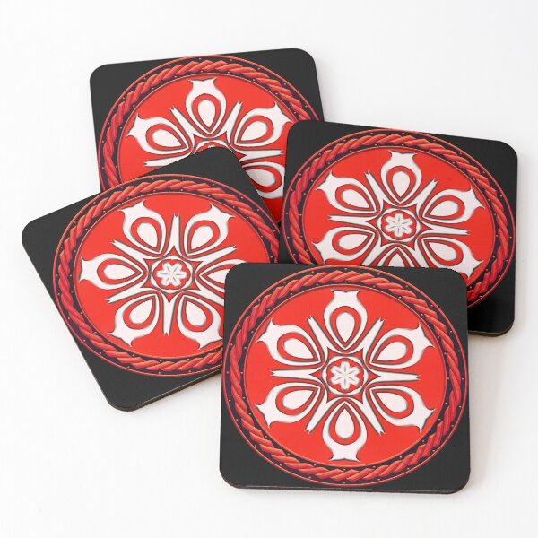 Item preview, Kaleidoscope Red Sigil in Celtic Circle Frame 1 designed and sold by Swabcraft.