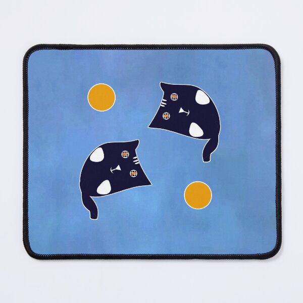 Item preview, Two Cats with Two Orange Balls designed and sold by ImperialLily.