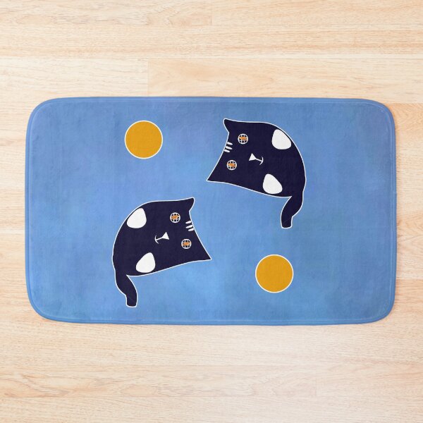 Item preview, Two Cats with Two Orange Balls designed and sold by ImperialLily.