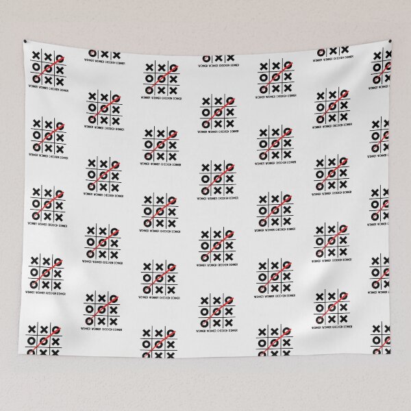 Item preview, Winner Winner Chicken Dinner Naughts and Crosses  designed and sold by mkzmerch.