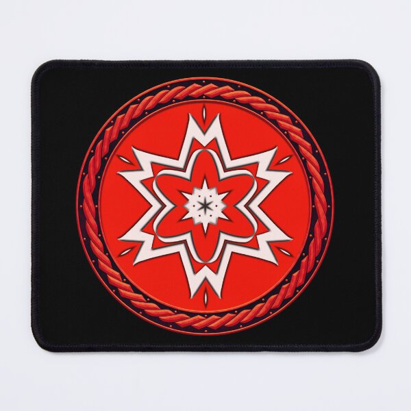 Item preview, Kaleidoscope Red Sigil in Celtic Circle Frame 3 designed and sold by Swabcraft.