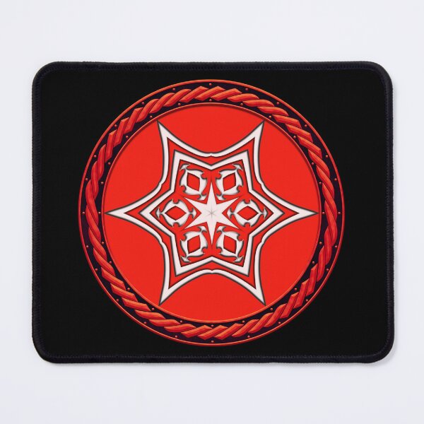 Item preview, Kaleidoscope Red Sigil in Celtic Circle Frame 4 designed and sold by Swabcraft.