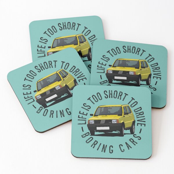 Item preview, Life is too short to drive boring cars -  Panda in yellow designed and sold by knappidesign.