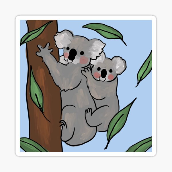 Item preview, Koala mother & baby.  designed and sold by nepheleartist.