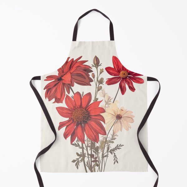 Item preview, Floral Harmony: Botanical Illustration of Daisies and Red Daisy designed and sold by Sleeygoy.
