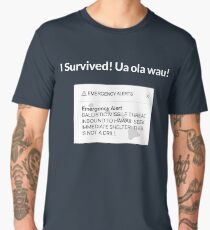 Hawaii Missile Text Alert Scare Men's Premium T-Shirt