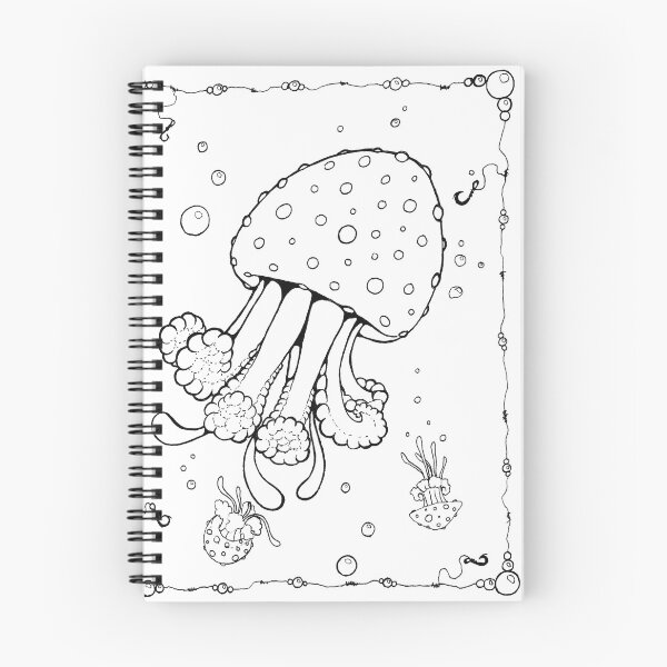 Item preview, Color your Spotted Jellyfish designed and sold by WhiteFoxAD.