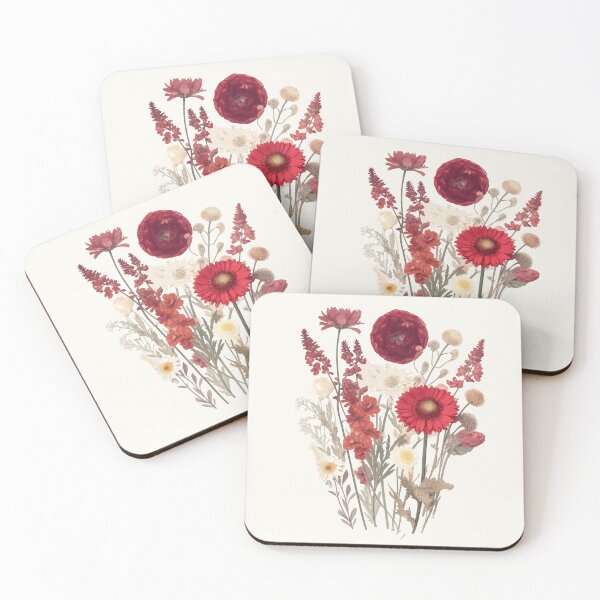 Item preview, Blooming Harmony: Daisies and Red Daisy Botanical Still Life designed and sold by Sleeygoy.
