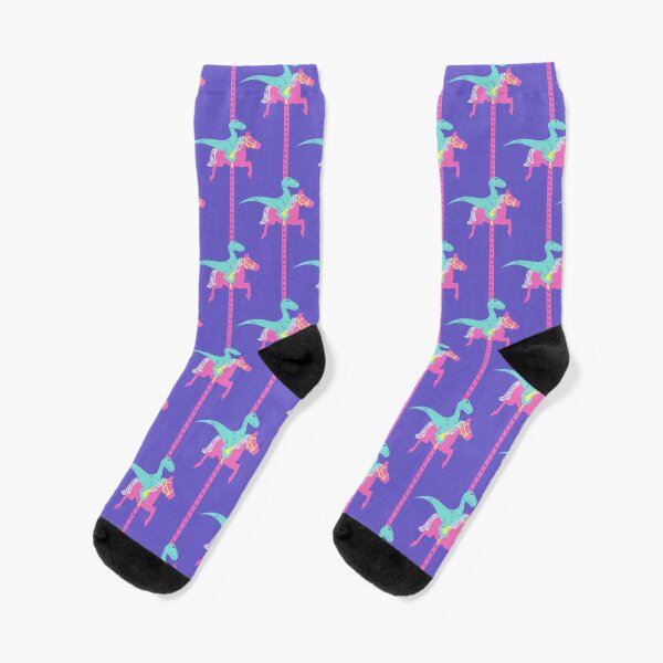 Velociraptor Carousel Socks