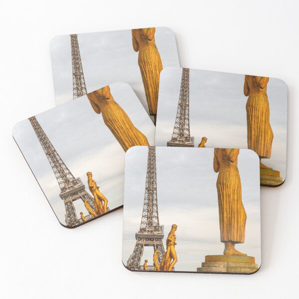 Item preview, Eiffel Tower with Golden Sculptures designed and sold by pacoarteaga.
