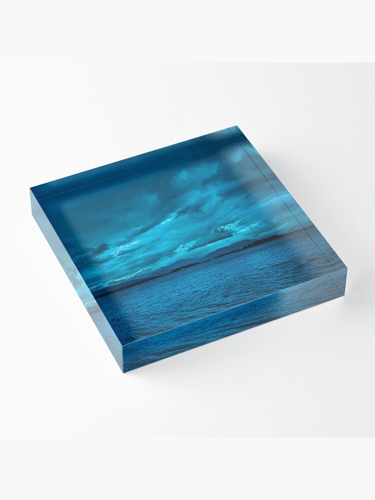 Thumbnail 3 of 5, Acrylic Block, Late-Night Seascape designed and sold by cokemann.