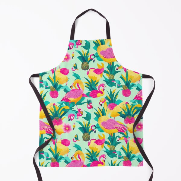 Item preview, Summer patterns with flamingos and pineapples designed and sold by Hot From Oven.