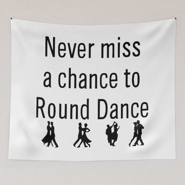 Item preview, Never Miss RD BLK designed and sold by Square Dancing Gifts & Merchandise.