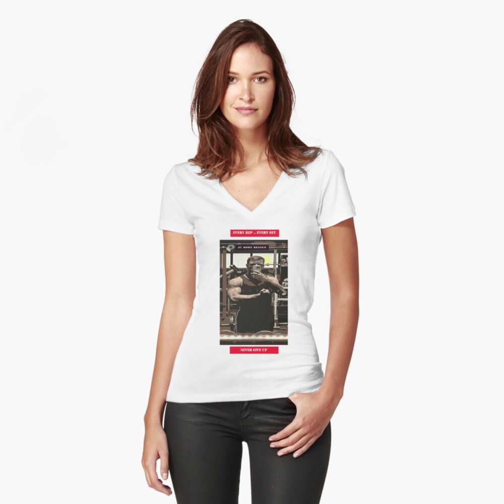 Item preview, Fitted V-Neck T-Shirt designed and sold by santoshputhran.