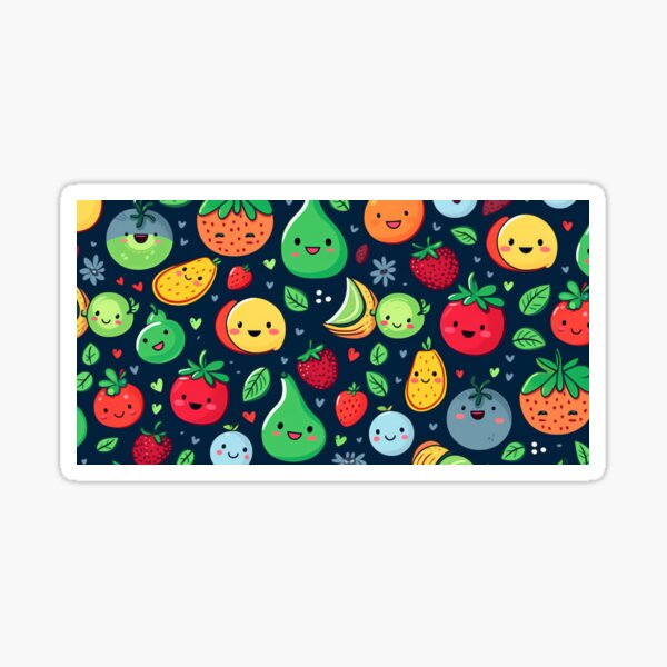 Happy Fruit Medley Sticker