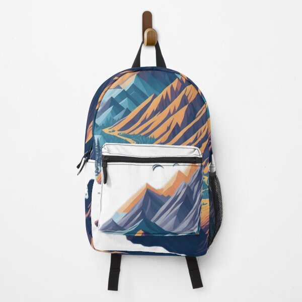 Item preview, Watercolour Wonder: Awe-Inspiring Mountain Landscape in Vibrant Hues designed and sold by RedArtG09.