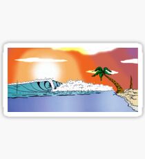 Beach Sunset Sticker