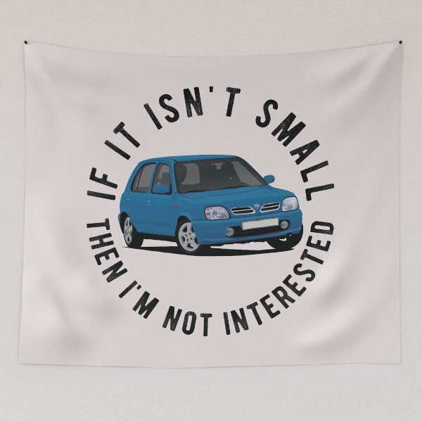 Item preview, If it isn't small, then I'm not interested - Nissan Micra (March) K11C in blue designed and sold by knappidesign.