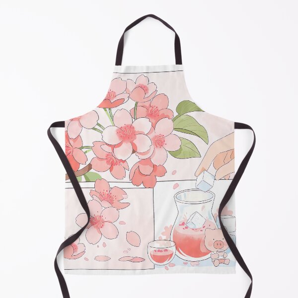 Item preview, Manga and hand-drawn style Sakuras and wine, cute piglet designed and sold by SceneryStudio.