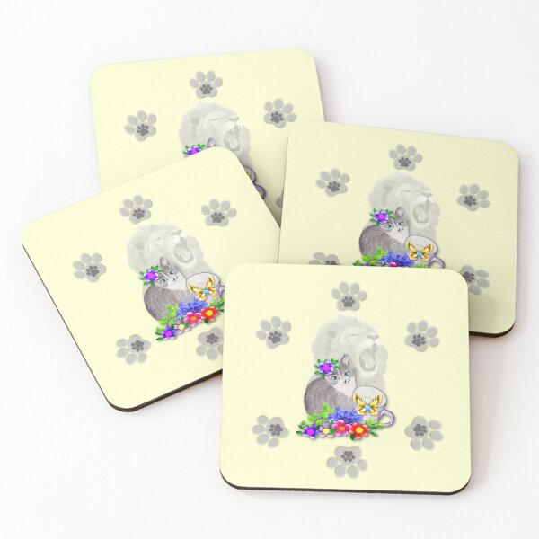 Item preview, Cute Kitten, Paws, Lion and Butterfly designed and sold by KC Morcom.