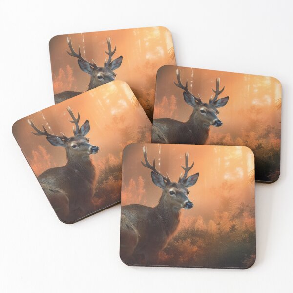 Item preview, Young Male Deer in Autumn Forest designed and sold by NoWayy.