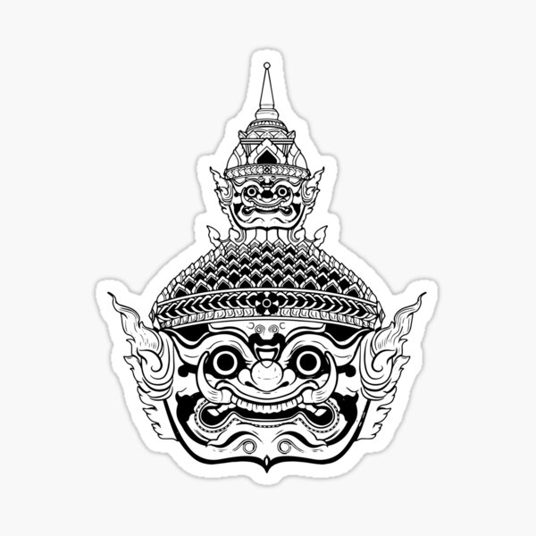 Item preview, Khon Thai Ramayana Giant mask designed and sold by krusuparamoon.