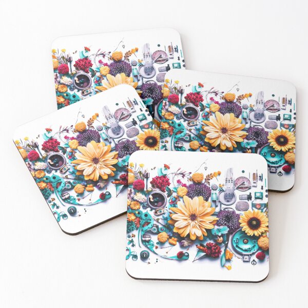 Item preview, Cyberpunk Flowers - Futuristic Flora Design Collection designed and sold by MaxMagnuson.