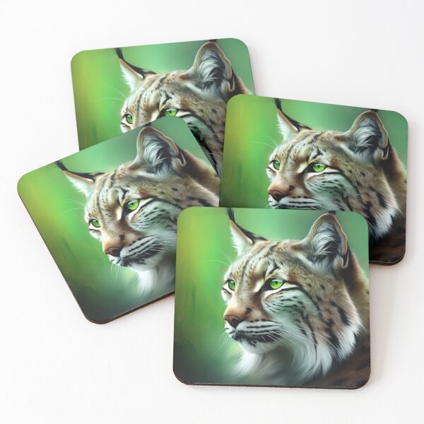 Item preview, Airbrush of a Lynx with Neon Green Effects designed and sold by NoWayy.