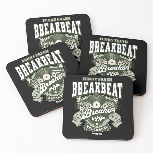 Item preview, BREAKBEAT - Funky Fresh 4 Life (army green/tan) designed and sold by Discothreadz.