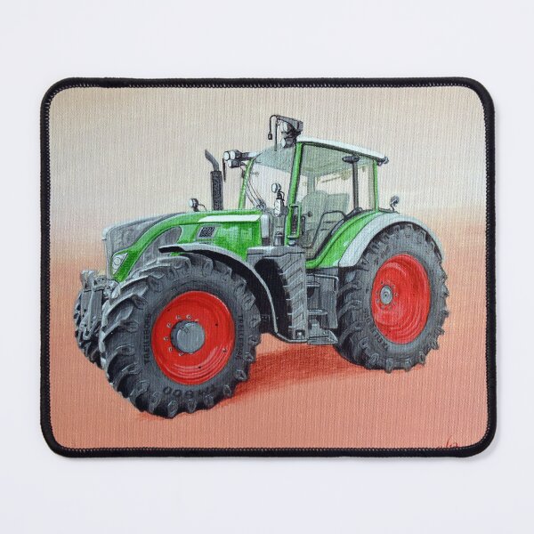 Item preview, Green Tractor Painting Square designed and sold by SandraWarmerdam.