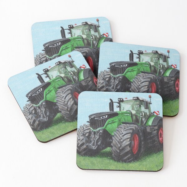 Item preview, Green Tractor on Grass Field designed and sold by SandraWarmerdam.