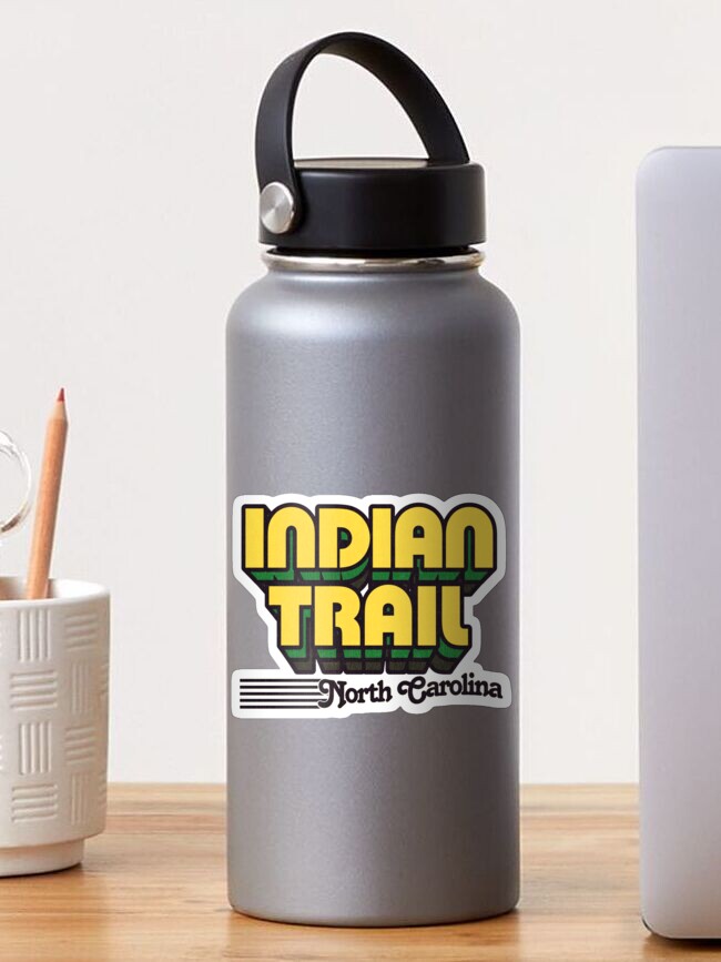 Thumbnail 1 of 3, Sticker, Indian Trail, North Carolina | Retro Stripes designed and sold by retroready.