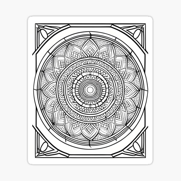 DIY Mandala Coloring Pattern - Color Your World - Create Your Own