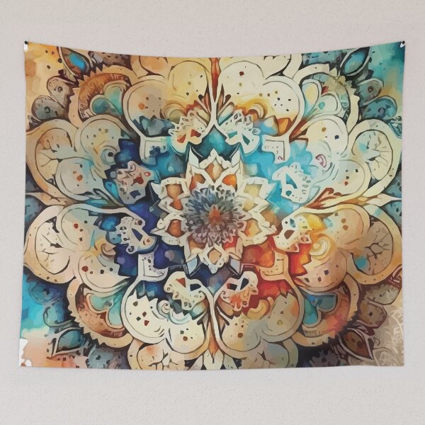 Item preview, A Vintage Boho Mandala - Sacred Space Mandalas Collection designed and sold by GVRDesign.