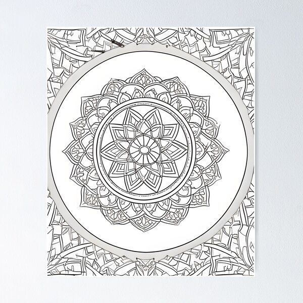 DIY Mandala Coloring Pattern - Color Your World - Create Your Own