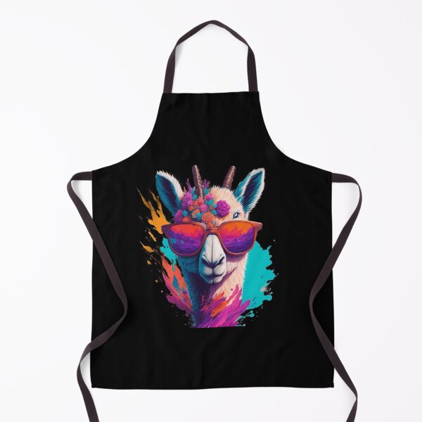 Item preview, Sunglass Llama in a Colorful Floral Oasis designed and sold by hudaG.