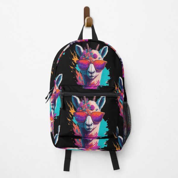 Item preview, Sunglass Llama in a Colorful Floral Oasis designed and sold by hudaG.