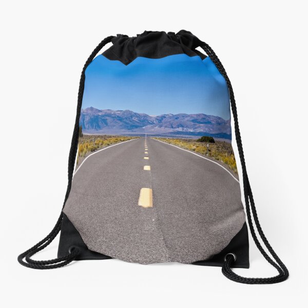 California highway. Drawstring Bag