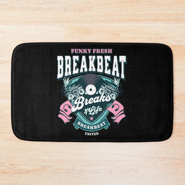 Item preview, BREAKBEAT - Funky Fresh 4 Life (pink/teal) designed and sold by Discothreadz.
