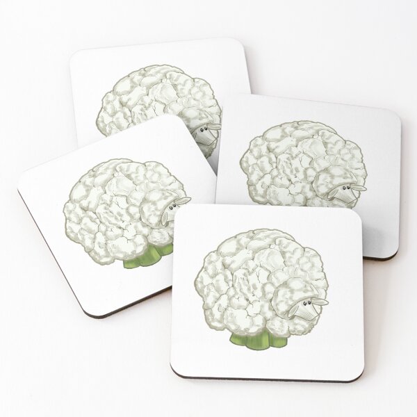 Item preview, Cauliflower Sheep - Food Art - Vegetable Animals - Veggie Sheep designed and sold by BunnyBizarre.
