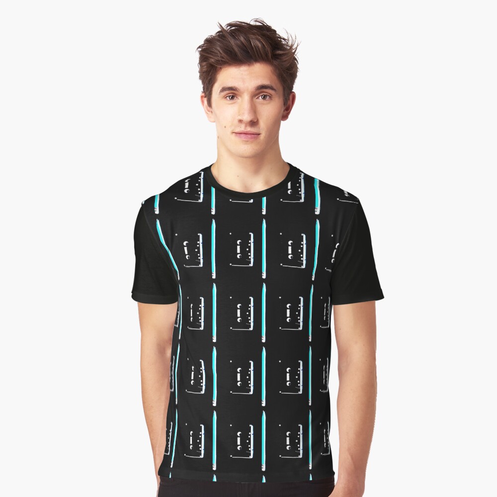 tape and pencil 80s vaporwave Graphic T-Shirt