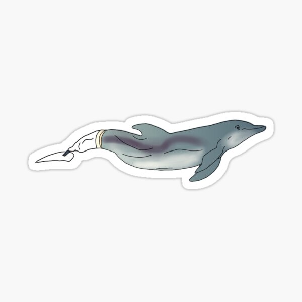 Vista previa del artículo con la obra «La serie realista Inspiration Dolphin», diseñado y vendido por Allysha Lazar.