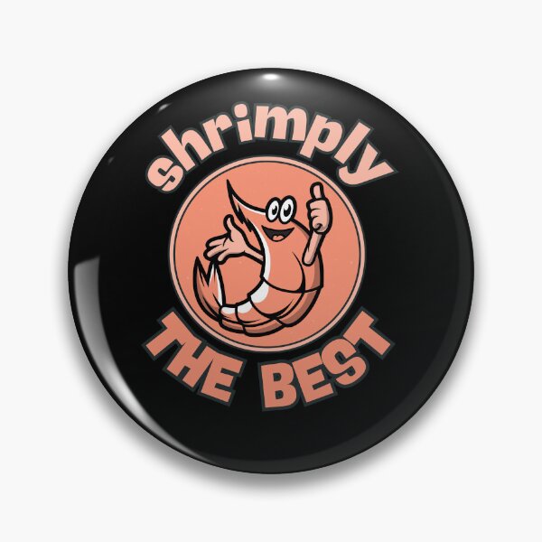 Item preview, Shrimply the Best: Funny & Cute Cartoon for Seafood Lovers! Enjoy the Pun-derful World of Shrimp & The Best Seafood Food! designed and sold by Drzamag.