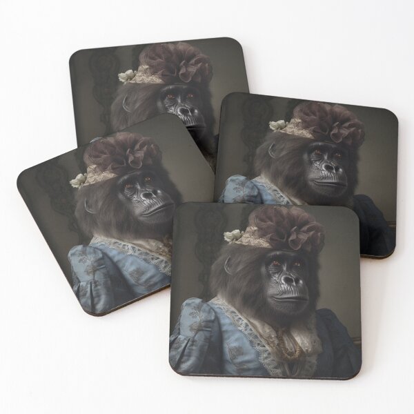 Item preview, The Duchess Gorilla Vintage Portrait designed and sold by InkishDelight.