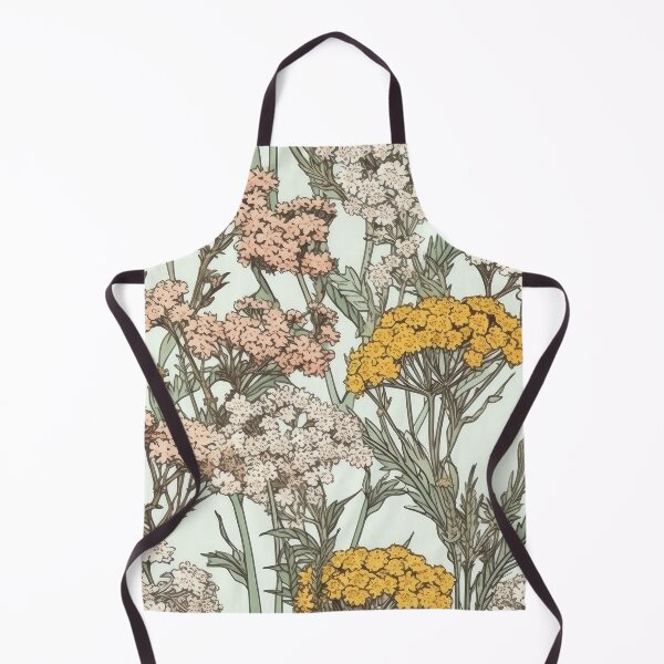 Item preview, Yarrow Flower Pattern - Wildflower Illustration designed and sold by FloralDecorShop.