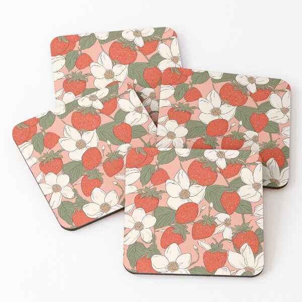 Item preview, Sweet Bliss: Blossoming Strawberry Pattern designed and sold by Sleeygoy.