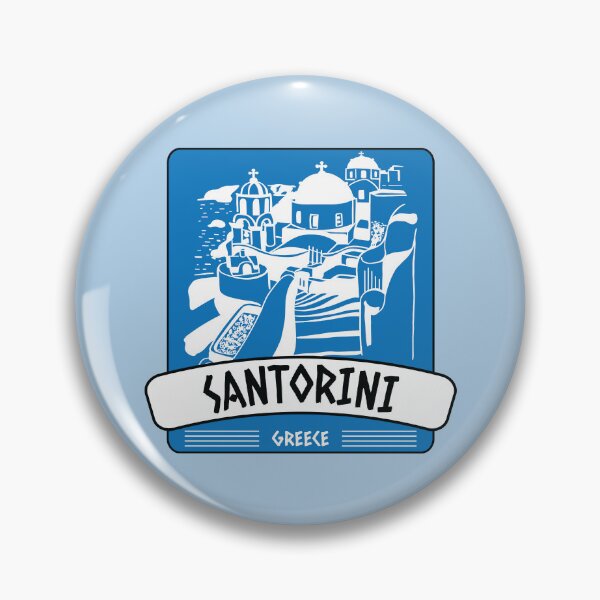 Item preview, Santorini island cityscape souvenir in Greece  designed and sold by Donutlovers.