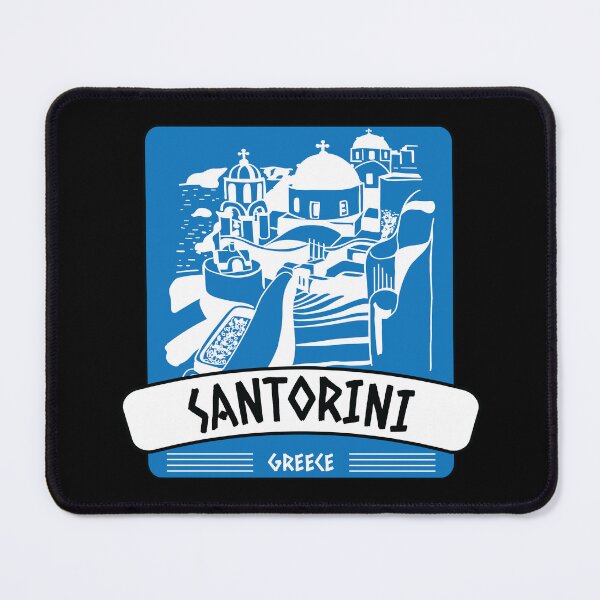 Item preview, Santorini island cityscape souvenir in Greece designed and sold by Donutlovers.