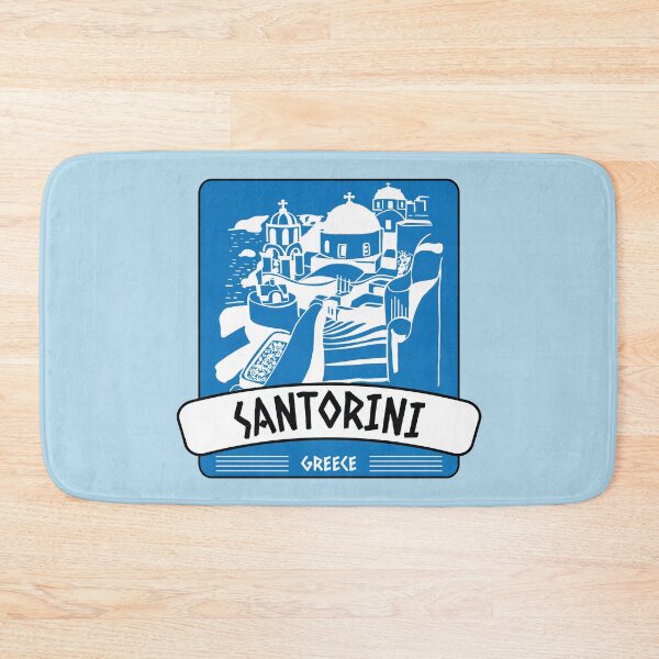 Item preview, Santorini island cityscape souvenir in Greece  designed and sold by Donutlovers.