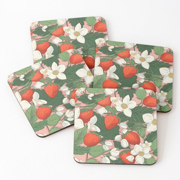 Item preview, Sweet Bliss: Blossoming Strawberry Pattern designed and sold by Sleeygoy.